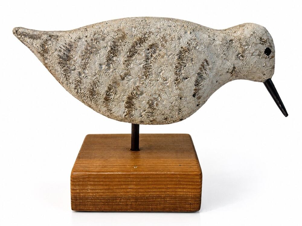Colon Taylor Shorebird Decoy Carving Sea Level NC 1995 Core Sound Folk Art